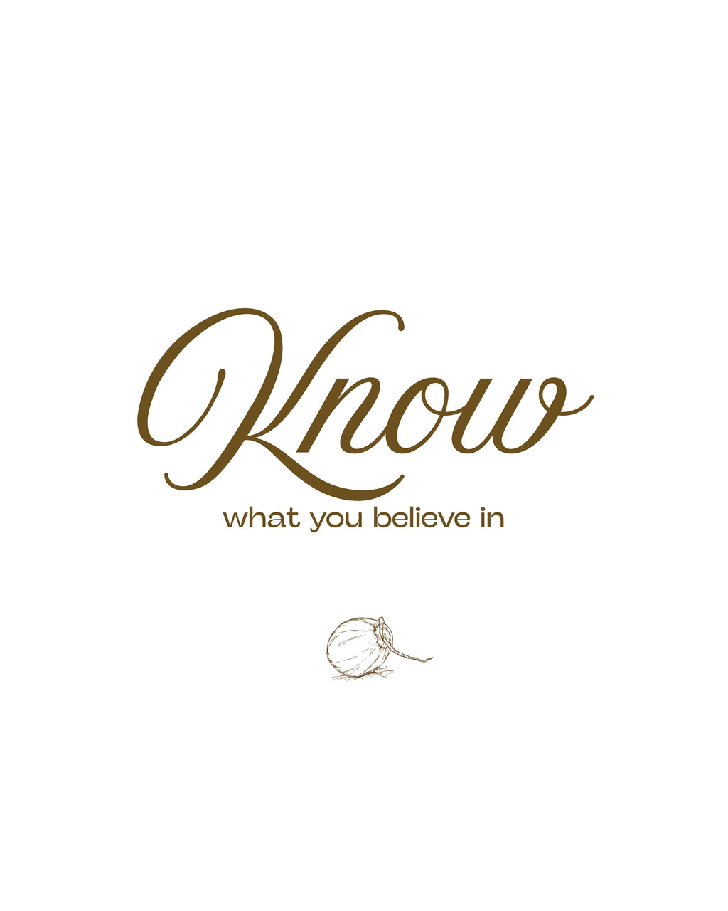 SET - Know. Proclaim. Live. Minimalist. 16x20 in. Archival-matte paper.