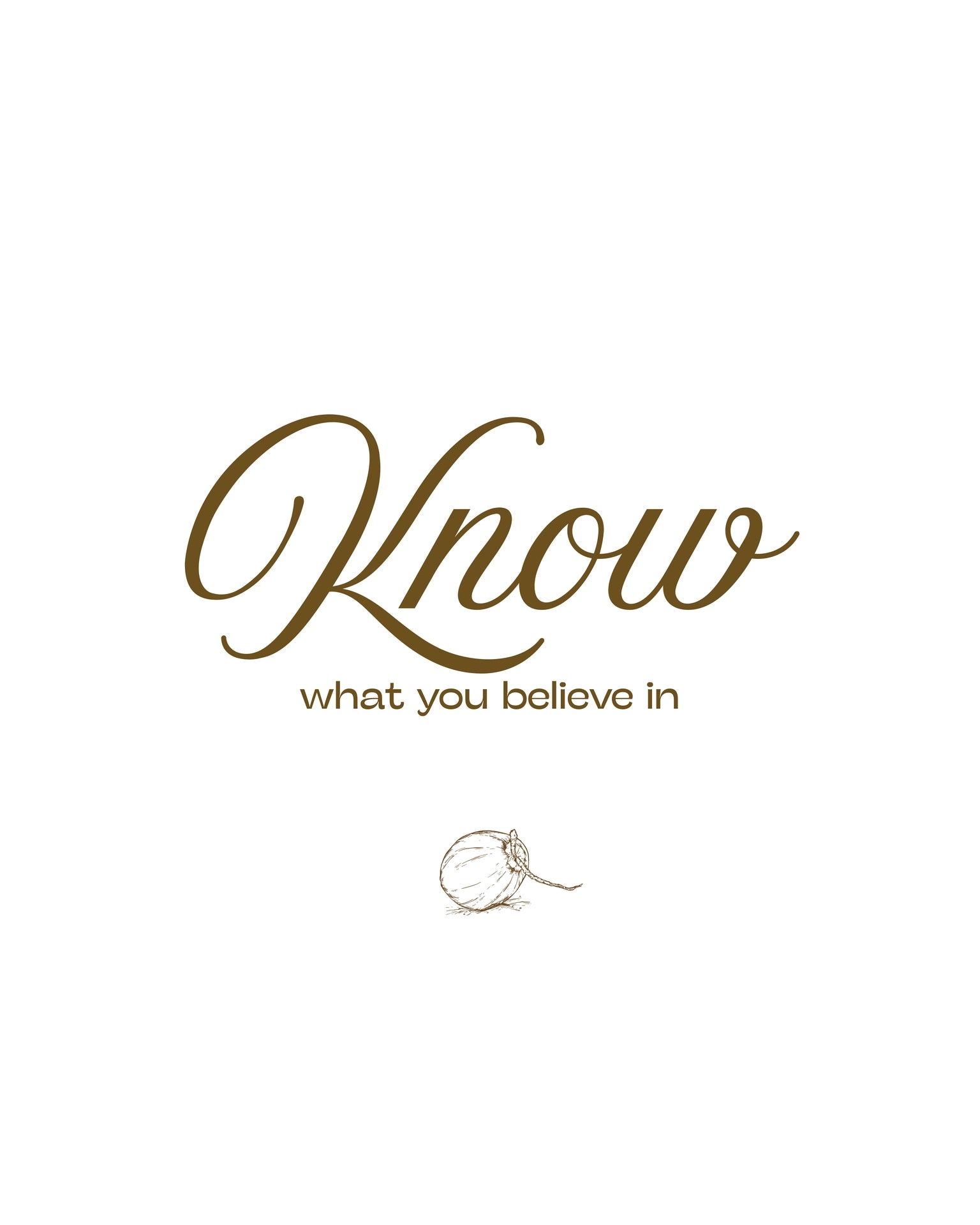 SET - Know. Proclaim. Live. Minimalist. 16x20 in. Archival-matte paper.