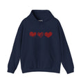 Unisex Sketched Hearts Hoodie