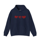 Unisex Sketched Hearts Hoodie