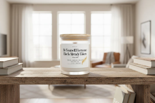 “Be Yourself” Wood‑Wick Candle