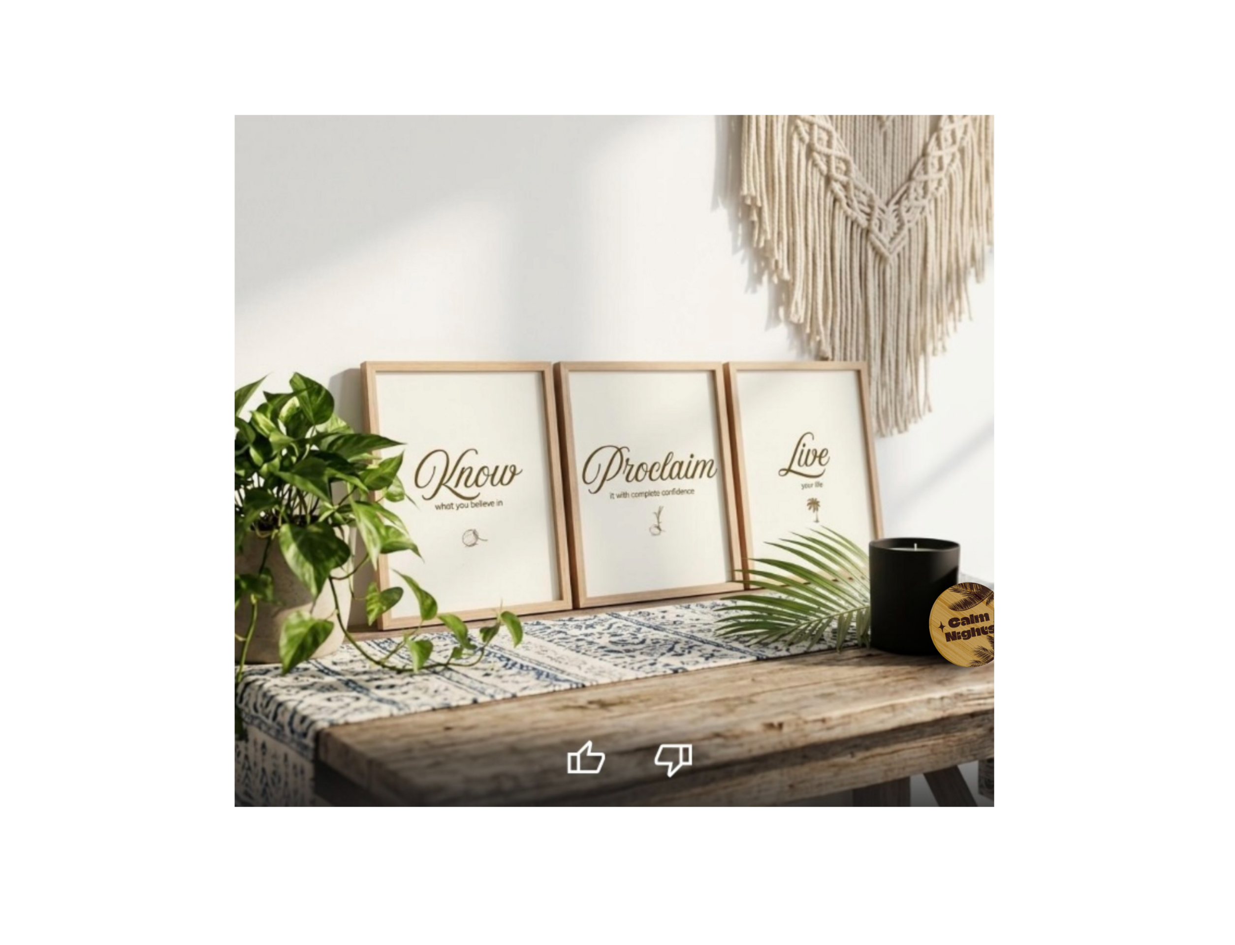 SET - Know. Proclaim. Live. Minimalist. 16x20 in. Archival-matte paper.