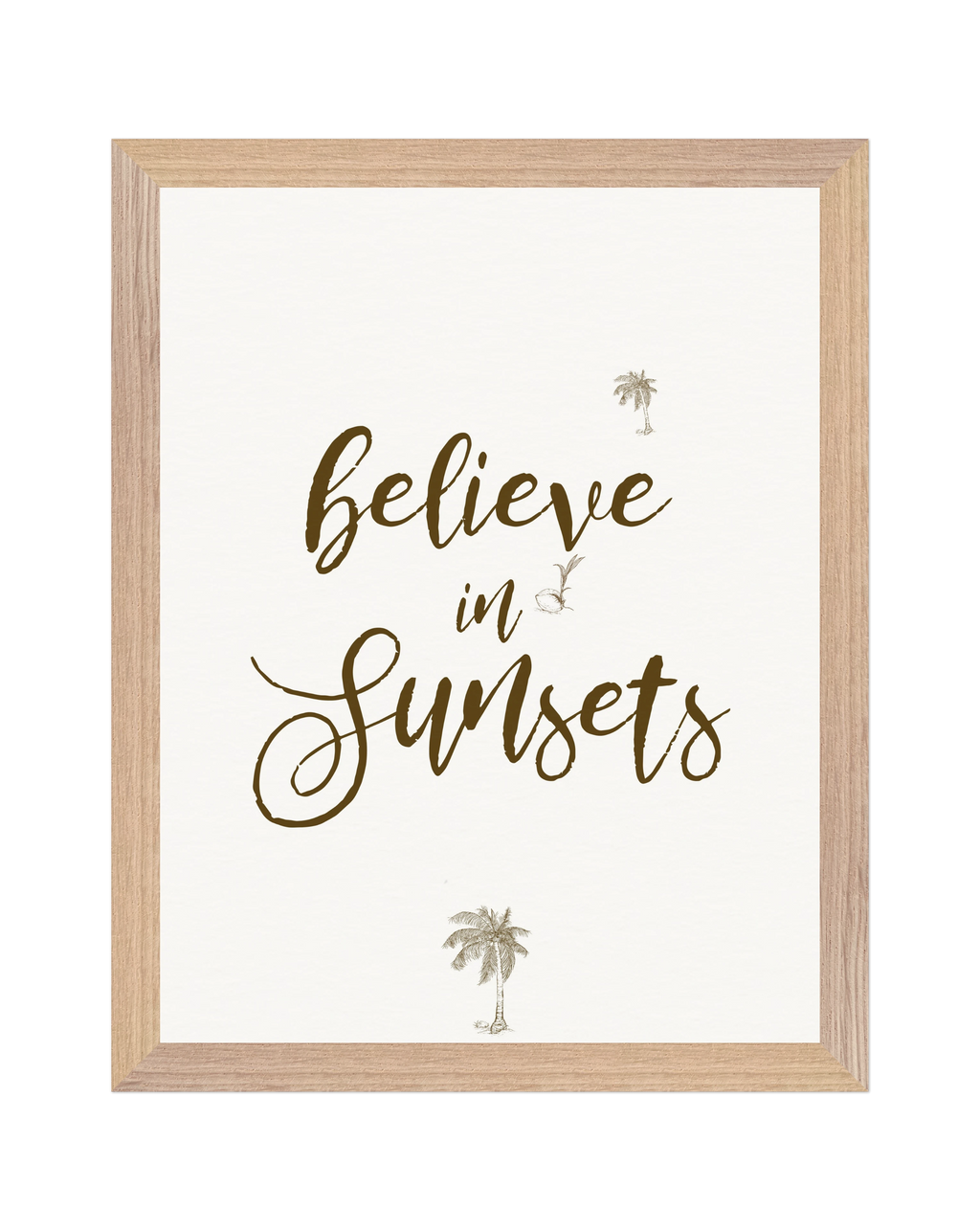 DIY - Believe In Sunsets. Poster - Premium Matte FSC-Certified Paper - 11 x 14 in.