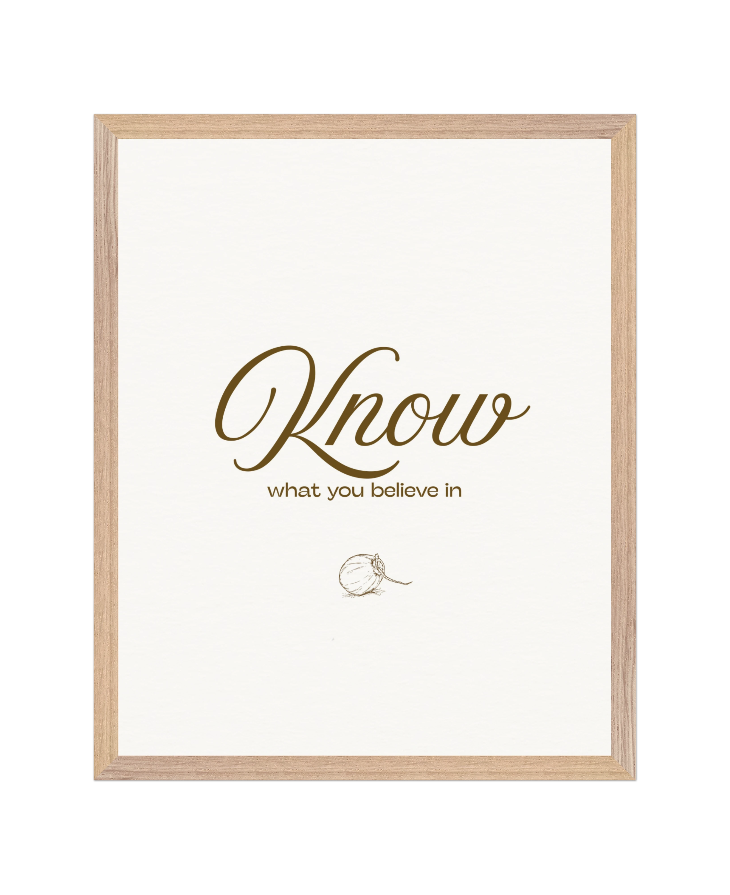 SET - Know. Proclaim. Live. Minimalist. 16x20 in. Archival-matte paper.