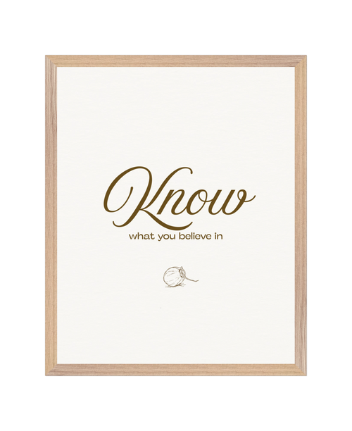SET - Know. Proclaim. Live. Minimalist. 16x20 in. Archival-matte paper.