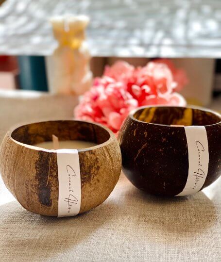 Coconut Shell Candle | Sustainable Home Decor-1
